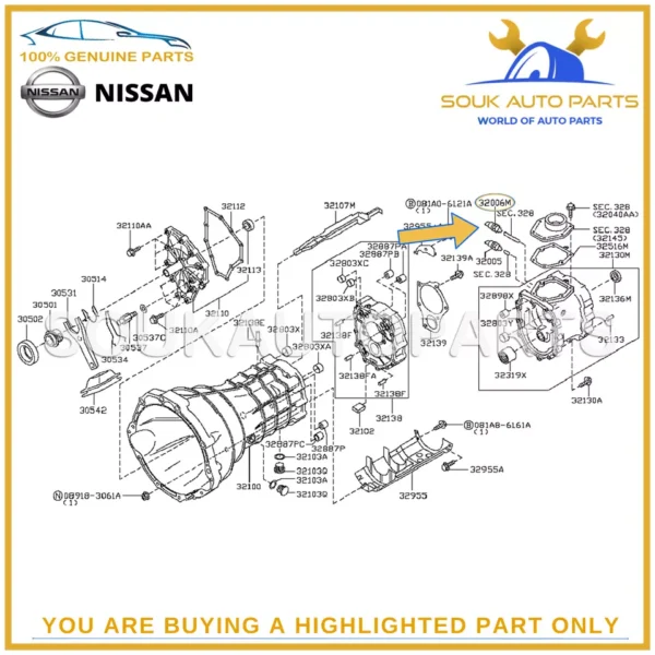 32006-CD10B Genuine Nissan NEUTRAL POSITION SWITCH 32006CD10B OEM