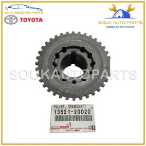 13521-20020 Genuine Toyota PULLEY, CRANKSHAFT TIMING 1/2/3MZFE 1352120020 OEM