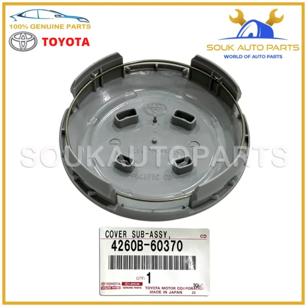 4260B-60370 Genuine Toyota ORNAMENT ASSY, WHEEL HUB Land Cruiser 4260B60370 OEM