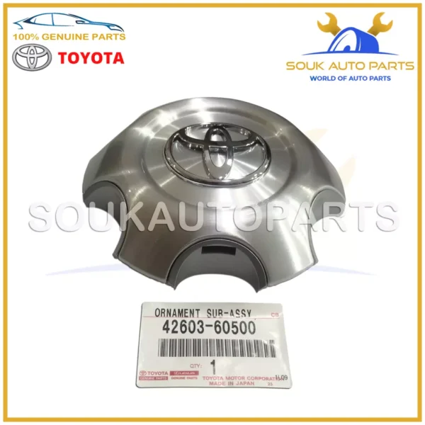 42603-60500 Genuine Toyota WHEEL HUB ORNAMENT, 4260360500 OEM
