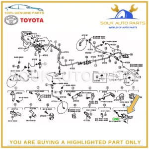 47900-60242 Genuine Toyota VALVE ASSY, LOAD SENSING W/SPRING 4790060242 OEM