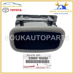 55660-60090 Genuine Toyota INSTRUMENT PANEL REGISTER ASSY, NO.2 5566060090 OEM