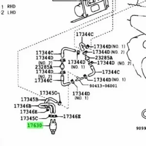 17630-16040 Toyota GENUINE LEXUS AIR CONTROL VALVE ASSY 1763016040 OEM
