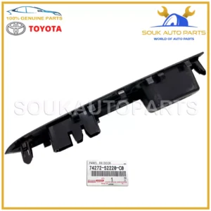 74272-52220-C0 Genuine Toyota PANEL, RR DOOR ARMREST BASE, UPPER LH 7427252220C0