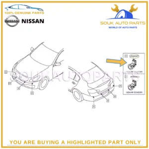 25994-1BA3E Genuine Nissan SENSOR ASSY-SONAR 259941BA3E OEM