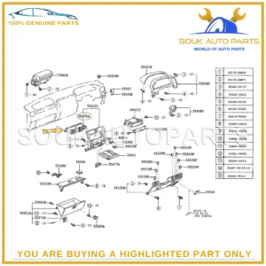 55670-60050 Genuine Toyota REGISTER ASSY, INSTRUMENT PANEL, CENTER 5567060050