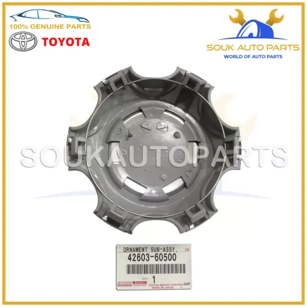 42603-60500 Genuine Toyota WHEEL HUB ORNAMENT, 4260360500 OEM
