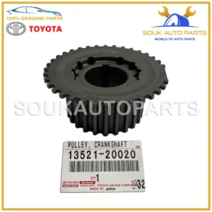 13521-20020 Genuine Toyota PULLEY, CRANKSHAFT TIMING 1/2/3MZFE 1352120020 OEM