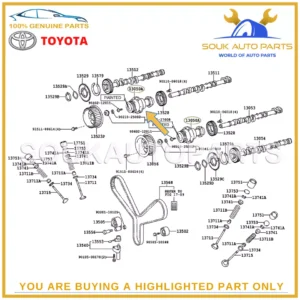 13050-50011 Genuine Toyota TUBE ASSY, CAMSHAFT TIMING 1UZFE 3UZFE