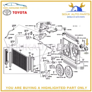16363-28170 Genuine Toyota MOTOR, COOLING FAN 1636328170 OEM