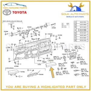 55041-26040-B0 Genuine Toyota INSTRUMENT PANEL BOX DOOR ASSY, NO.1 5504126040B0