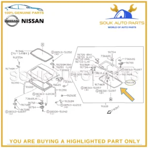 73872-01M05 Genuine Nissan SUNROOF PROTECTOR SEAL WEATHER STRIP GASKET