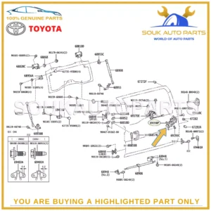 69110-35071 Genuine Toyota BACK DOOR LOCK W/MOTOR ASSY 1GR-FE FJ CRUISER