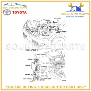 89878-71080 Genuine Toyota DRIVER, TURBO MOTOR 1KD-FTV HILUX FORTUNER