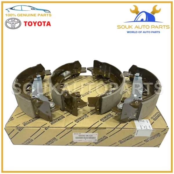 04495-0K120 Genuine Toyota SHOE KIT, REAR BRAKE 044950K120 OEM