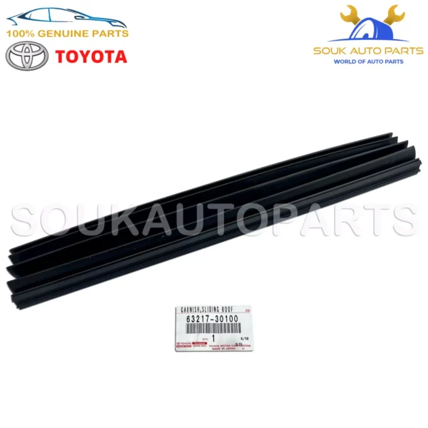 63217-30100 Genuine Toyota GARNISH SLIDING ROOF SIDE, RH 6321730100 OEM CROWN