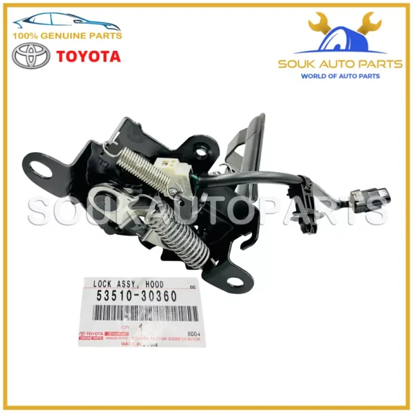 53510-30360 Genuine Toyota LOCK ASSY, HOOD 53510-30360 OEM