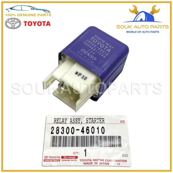 28300-46010 Genuine Toyota RELAY ASSY, STARTER 2830046010 OEM