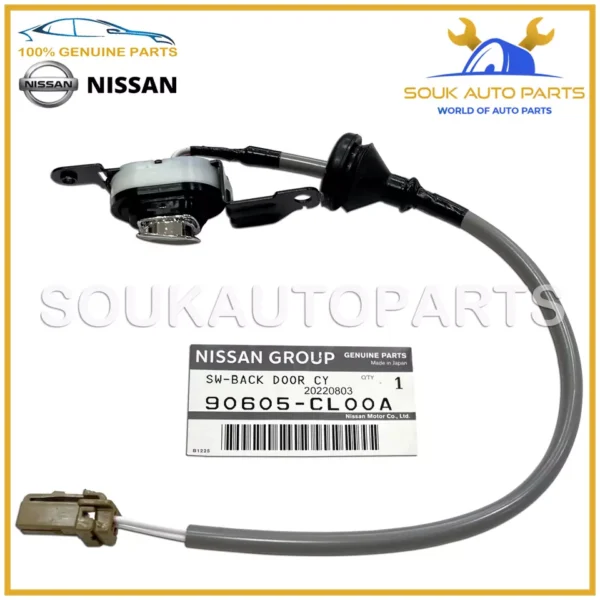 90605-CL00A Genuine Nissan SWITCH-BACK DOOR CYLINDER 90605CL00A OEM