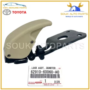 62910-60060-A0 Genuine Toyota LOCK ASSY, QUARTER WINDOW 6291060060A0 OEM