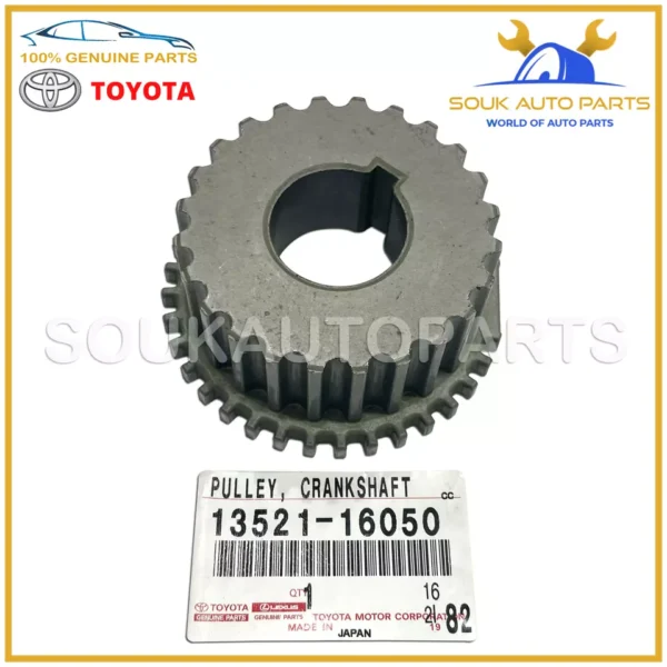 13521-16050 Genuine Toyota CRANKSHAFT TIMING PULLEY 1352116050 OEM