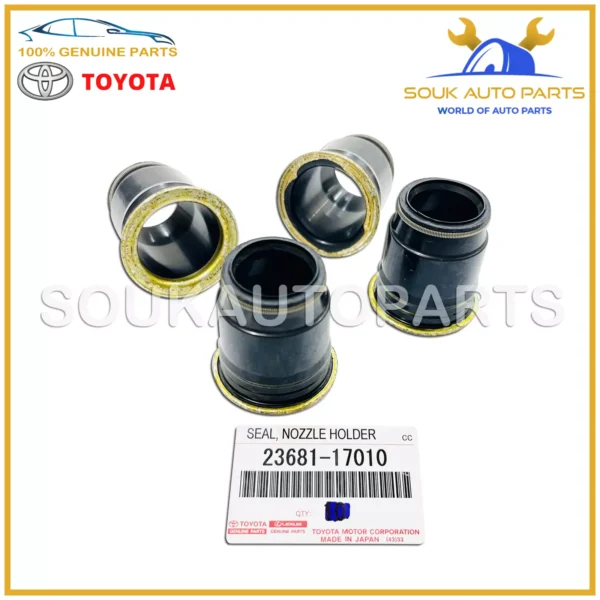 23681-17010 Genuine Toyota NOZZLE HOLDER SEAL (Set of 4 Pcs) 2368117010 OEM