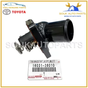 16031-38010 Genuine Toyota WATER INLET SUB-ASSY, W/THERMOSTAT 1603138010 OEM