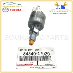 84340-47020 Genuine Toyota SWITCH ASSY, STOP LAMP 8434047020 OEM
