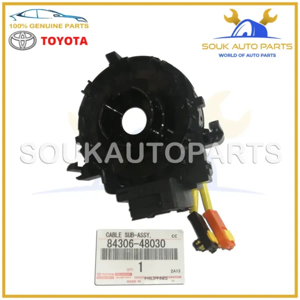 84306-48030 Genuine Toyota CABLE SUB-ASSY, SPIRAL 8430648030 OEM