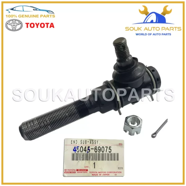 45045-69075 Genuine Toyota END SUB-ASSY, STEERING RELAY ROD, LH 4504569075 OEM
