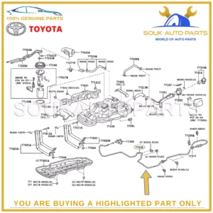 77035-0K130 Genuine Toyota FUEL LID LOCK CONTROL CABLE SUB-ASSY 770350K130 OEM