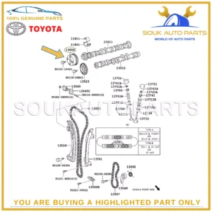 13050-28012 Genuine Toyota CAMSHAFT TIMING GEAR ASSY RAV4 CAMRY 1305028012 OEM