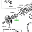 13521-11030 Toyota GENUINE CRANKSHAFT TIMING PULLEY 1352111030 OEM COROLLA 4E 5E - Image 6