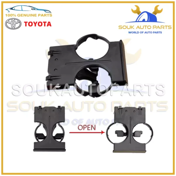 55620-35050 GENUINE Toyota DUAL PULL OUT CUP HOLDER DASH MOUNTED, 5562035050 OEM
