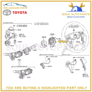 84306-0K051 Genuine Toyota SPIRAL CABLE SUB-ASSY 843060K051 OEM