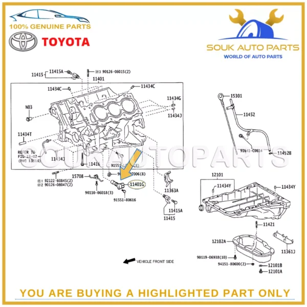 90919-05057 Genuine Toyota CRANK POSITION, SENSOR 9091905057 OEM