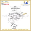 75573-60030 Genuine Toyota MOULDING, BACK WINDOW, OUTSIDE 7557360030 OEM - Image 3