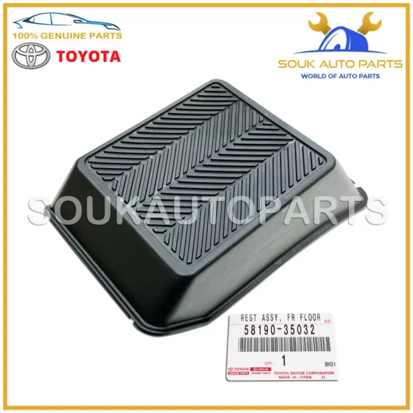 58190-35032 Genuine Toyota DRIVER SIDE FLOOR FOOTREST COVER 4Runner FJ Cruiser