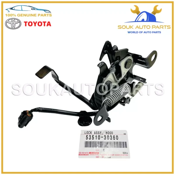 53510-30360 Genuine Toyota LOCK ASSY, HOOD 53510-30360 OEM