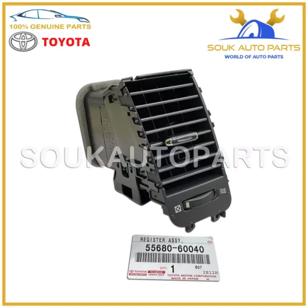 55680-60040 Genuine Toyota REGISTER ASSY, INSTRUMENT PANEL,LOWER NO.1 5568060040