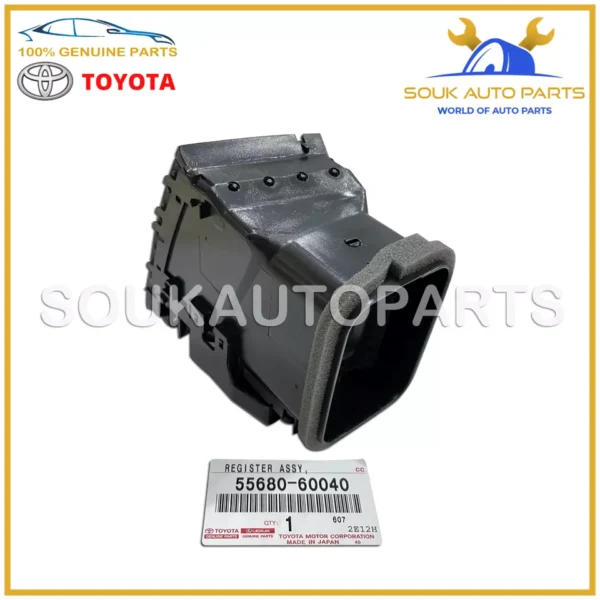 55680-60040 Genuine Toyota REGISTER ASSY, INSTRUMENT PANEL,LOWER NO.1 5568060040
