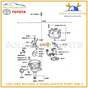 19104-66010 Genuine Toyota ROTOR KIT 1910466010 OEM For Land Cruiser
