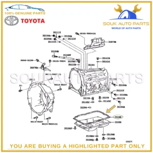 35168-71010 Genuine Toyota GASKET TRANSMISSION 1GDFTV FORTUNER LC PRADO HILUX