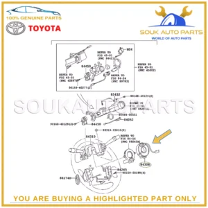 84306-50180 Genuine Toyota SPIRAL CABLE SUB-ASSY 8430650180 OEM CELSIOR SC430