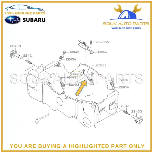22060-AA140 Genuine Subaru KNOCK SENSOR ASSY 22060AA140 OEM Impreza Forester