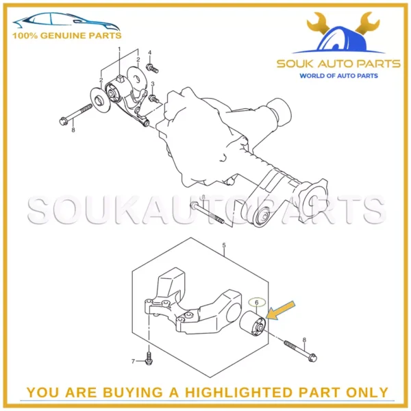 27552-66J10 Genuine Suzuki MOUNTING, FRONT DIFFERENT NO.1 2755266J10 OEM Escudo