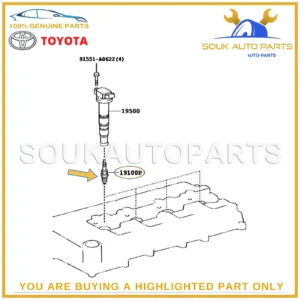 90919-01287 Genuine Toyota SPARK PLUG SET (4 Pcs) 1TR 2TR TACOMA 2.7Ltr 2016-21