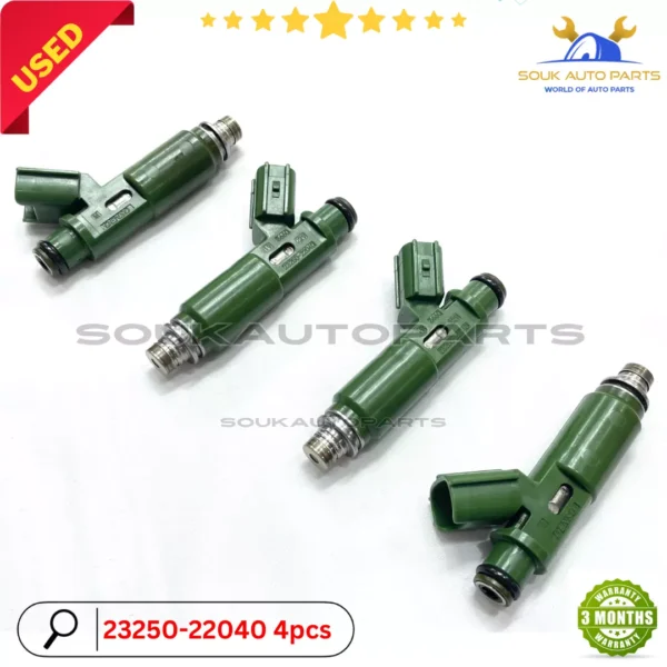 23250-22040 FUEL INJECTOR SET OF 4 Denso For Toyota Chevy Matrix Corolla 1.8Ltr