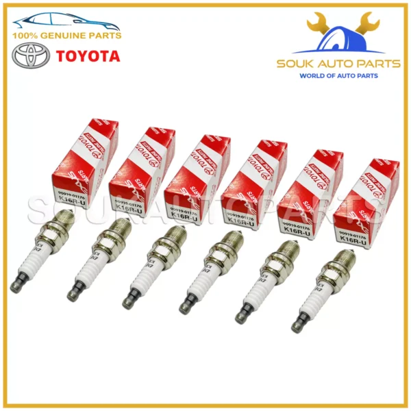 90919-01176 Genuine Toyota PLUG, SPARK SET OF 6 Pcs For LAND CRUISER Lexus LX450