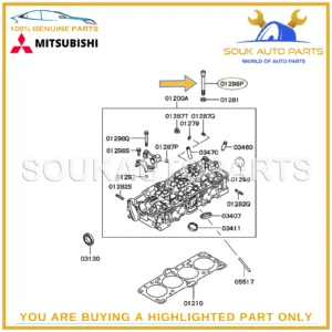 MD040514 Genuine Mitsubishi HEAD BOLT 4D56T 8V PAJERO L200 LANCER